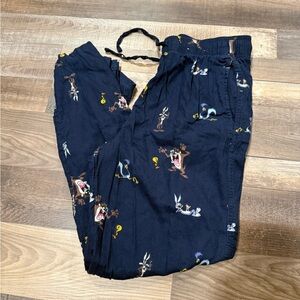 Hollister Black and Gray Sleep Pants